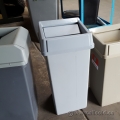 Grey High Capacity Garbage Can with Swing Top Lid Grey High Capacity Garbage Can with Swing Top Lid